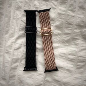 Apple Black and Tan Watch Bands